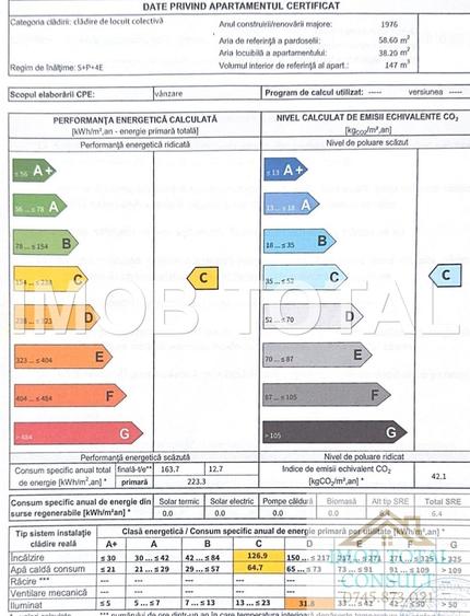 Apartament cu 3 camere semidecomandat în Găvana 2
