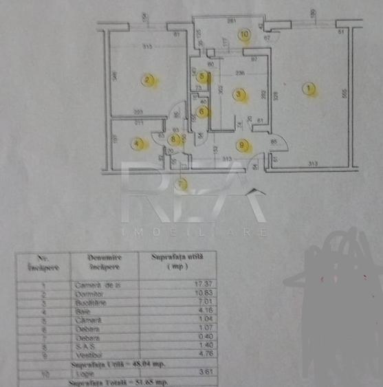 Apartament cu 2 camere decomandat în Rahova