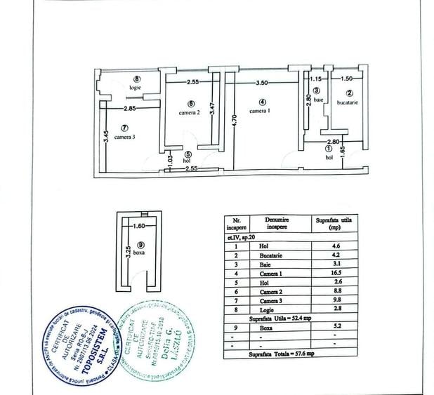 Apartament cu 3 camere semidecomandat în Circumvalațiunii