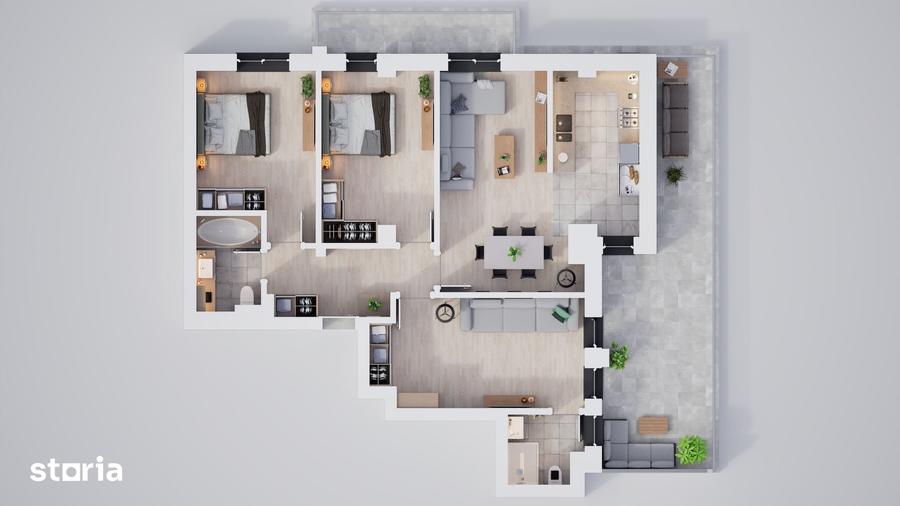 Apartament cu 4 camere în Central
