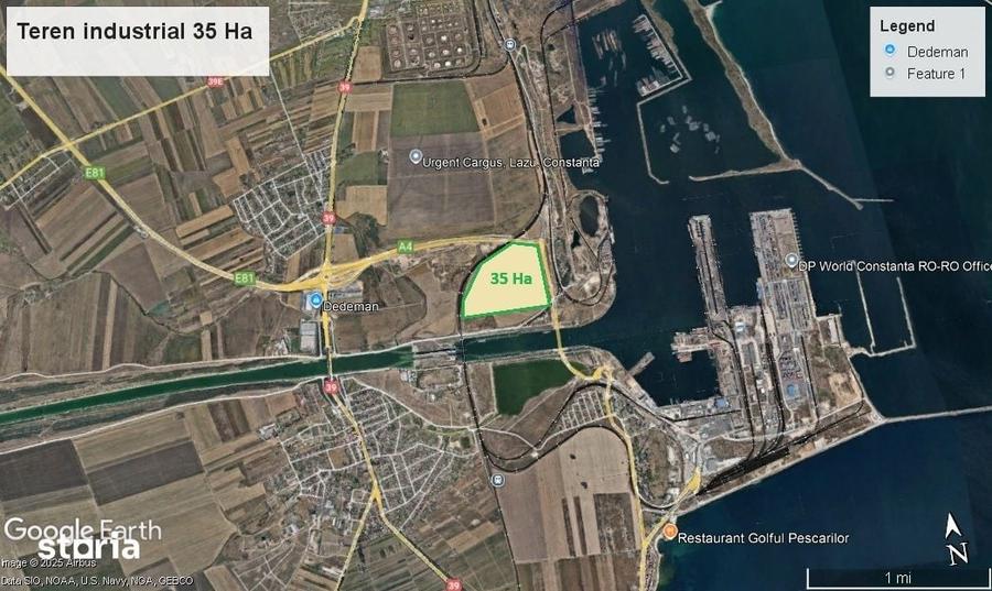 Teren de 350000 mp, în Agigea