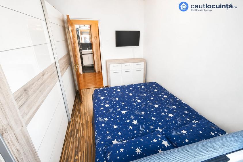 Apartament cu 3 camere decomandat, mobilat în Tineretului