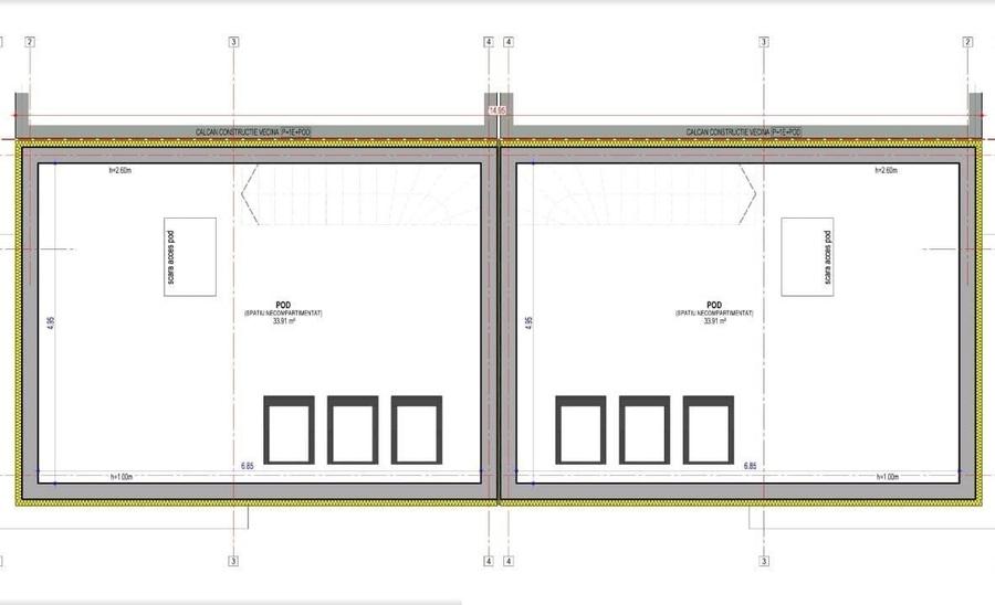 Duplex cu 4 camere cu Canalizare în Metalurgiei