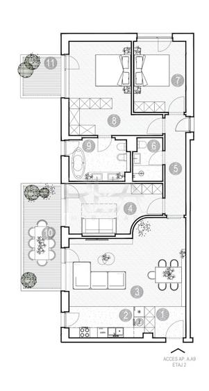 Apartament cu 4 camere semidecomandat în Grivița