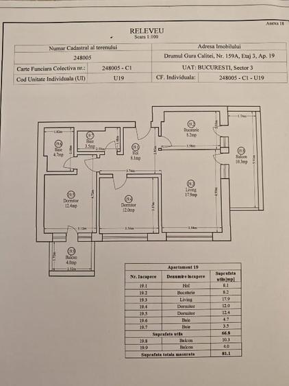 Apartament cu 3 camere decomandat, mobilat în Theodor Pallady