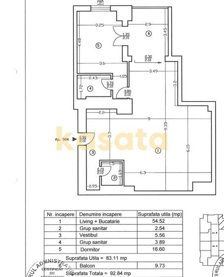 Apartament de vanzare – 2 Camere | Zona de Nord | Complex Upground - 11