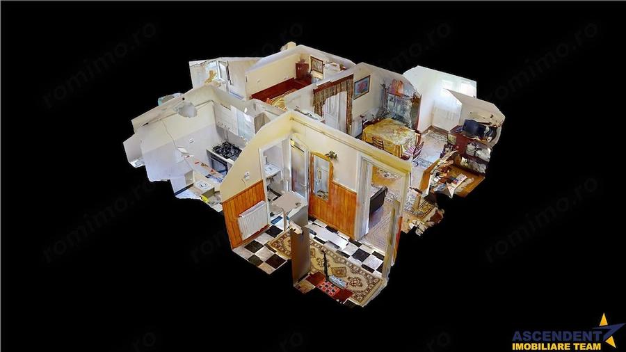 Apartament cu 2 camere nedecomandat în Central