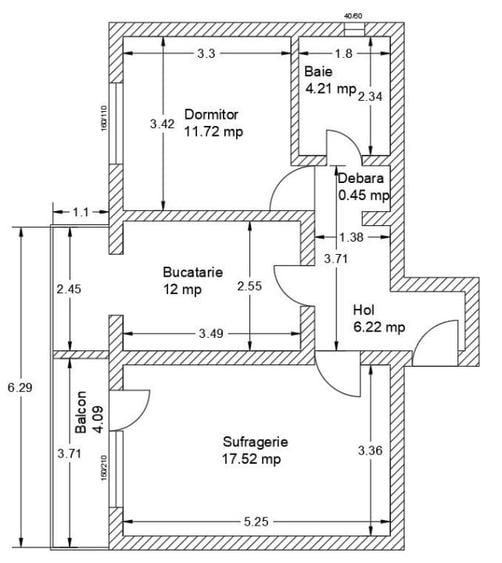 Apartament 2 camere decomandat, 56.21 mp, renovat complet, Bd. București - 16