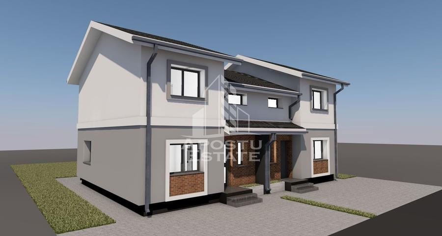 Duplex cu 4 camere cu Canalizare în Giarmata