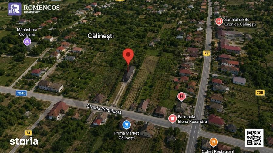Casă cu 5 camere cu Teren 598 Mp în Călinești