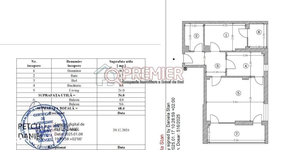 Apartament cu 2 camere decomandat în Vitan