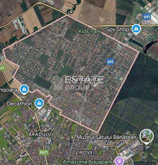 Teren Construcții intravilan de 827 mp, în Dumbrăvița