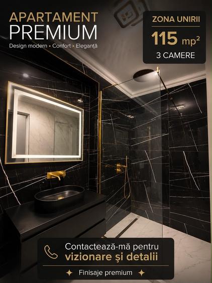 Apartament cu 3 camere decomandat, mobilat în Unirii