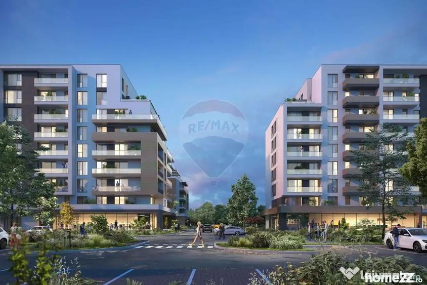 Apartament cu 4 camere semidecomandat în Noua