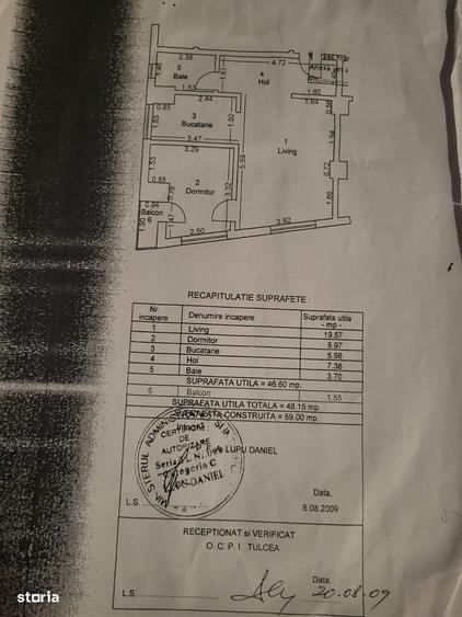 Apartament cu 2 camere în Păcii