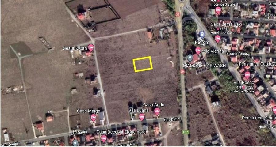 Teren Construcții intravilan de 1073 mp, în Eforie Nord