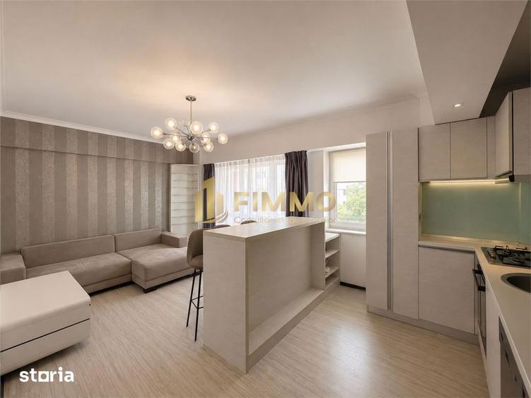 Apartament cu 2 camere decomandat, mobilat în Central