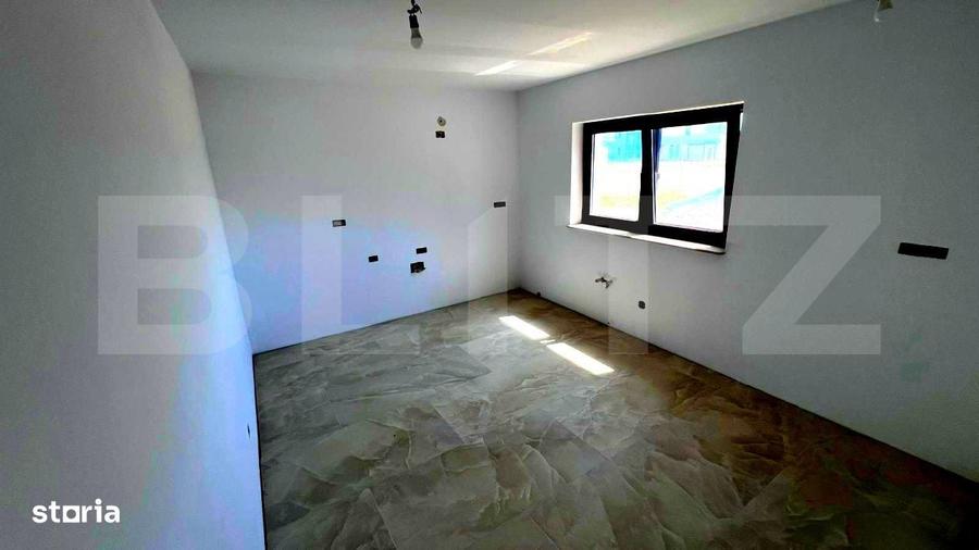 Casa cu 3 camere, 90 mp, pe un nivel, 454 mp teren, cartier Orizont - 9