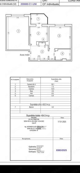 Anda 2 camere, simplu 55 mp pret 83.900 euro - 1