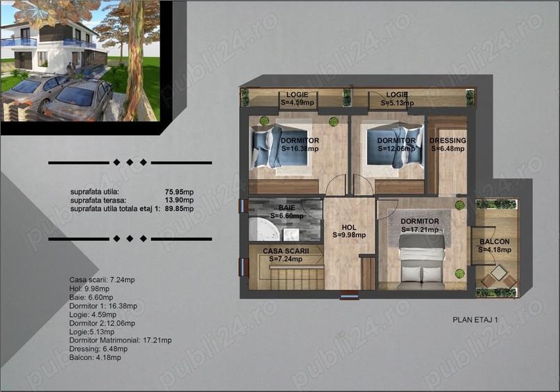 Casă cu 4 camere cu Teren 404 Mp în Joița
