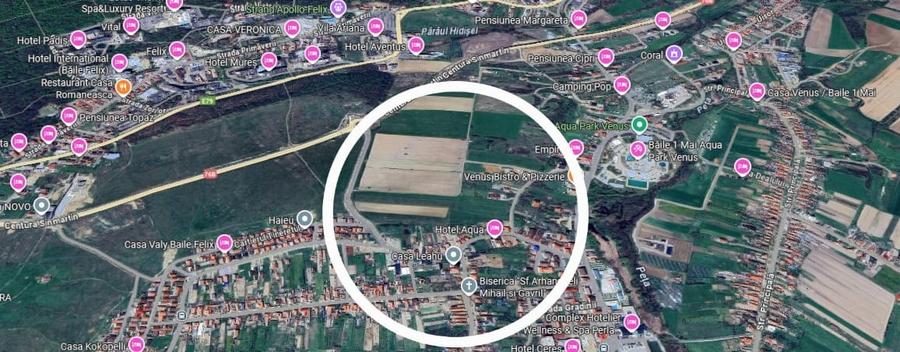 Teren Construcții intravilan de 1144 mp, în Băile 1 Mai