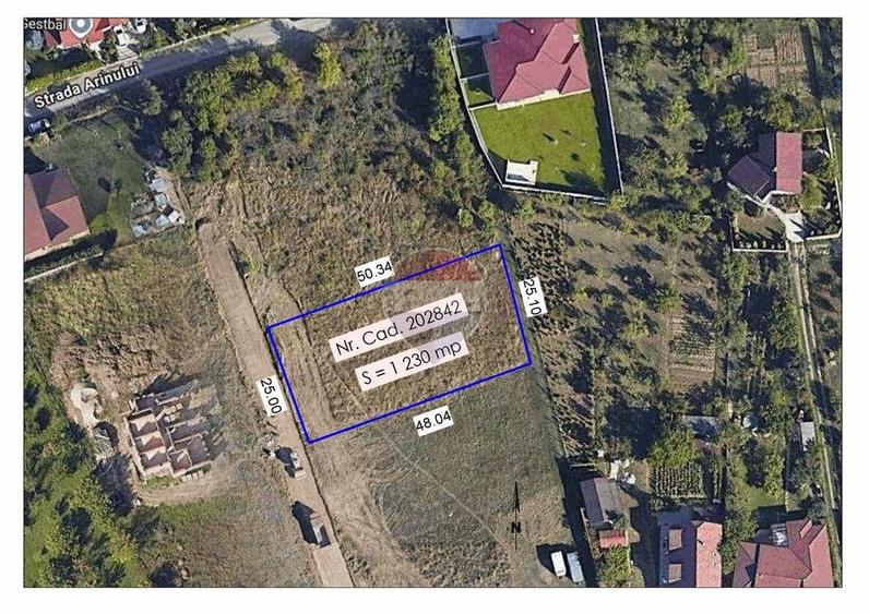 Teren Construcții intravilan de 1230 mp, în Dealuri Oradea