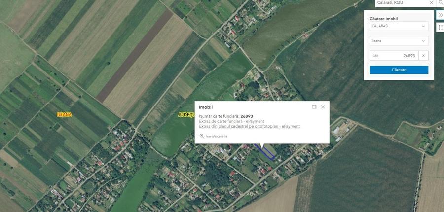 Teren Construcții intravilan de 649 mp, în Ileana