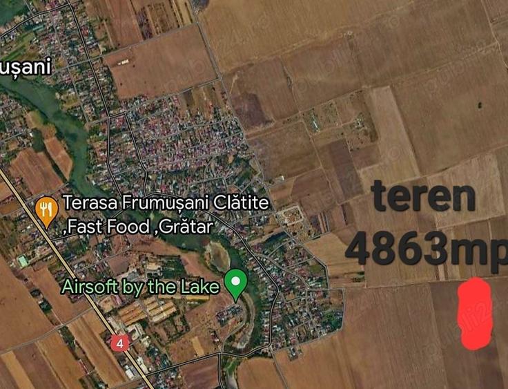 Teren de 4863 mp, în Frumușani