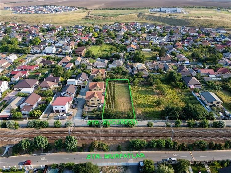 Teren Construcții intravilan de 1167 mp, în Valu lui Traian