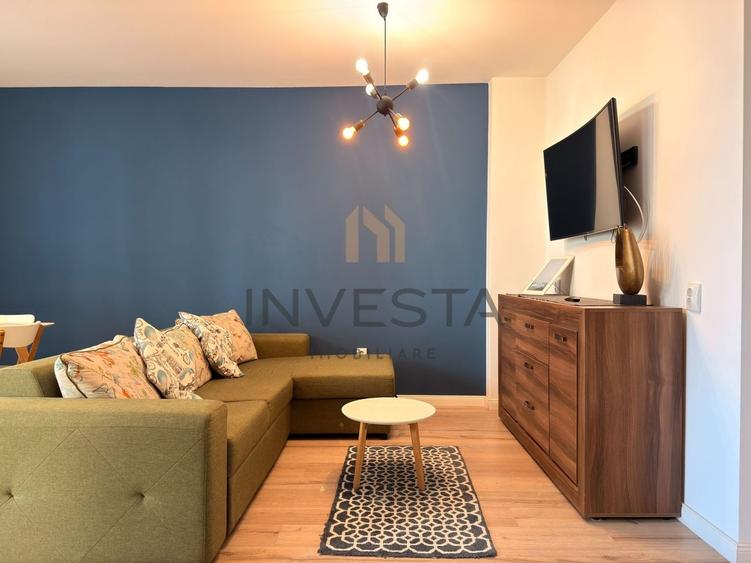 Apartament cu 2 camere semidecomandat, mobilat în Andrei Mureșanu