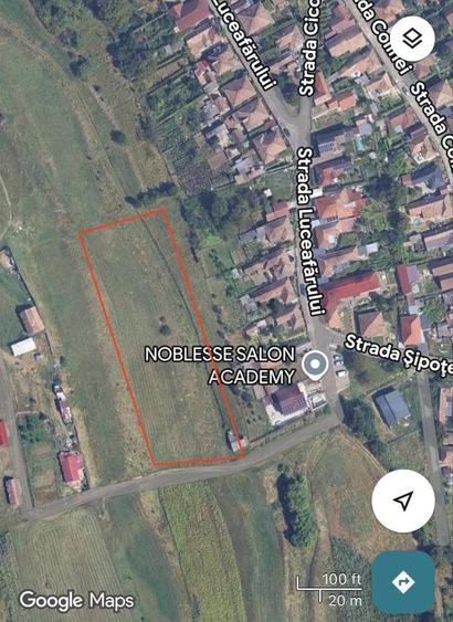 Teren de 7000 mp, în Exterior Vest