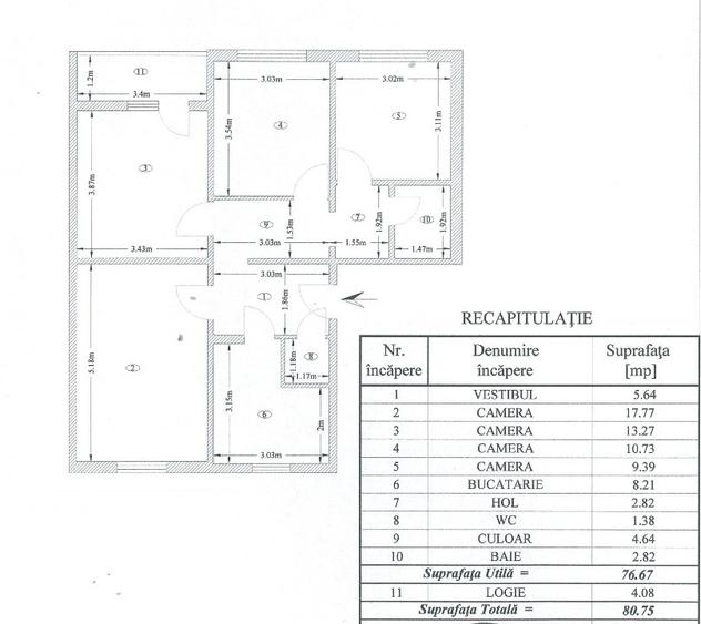 Apartament cu 4 camere decomandat în Drumul Taberei