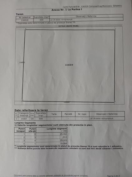 Teren de vanzare Sanpetru. - 2
