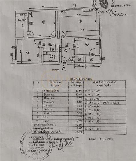 Apartament cu 3 camere decomandat, mobilat în Valea Ialomiței