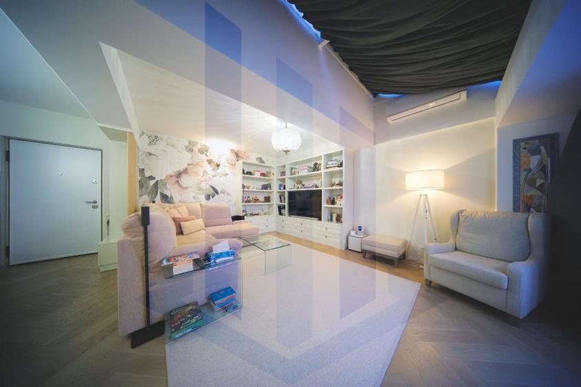 Apartament cu 3 camere decomandat, mobilat în Barbu Văcărescu