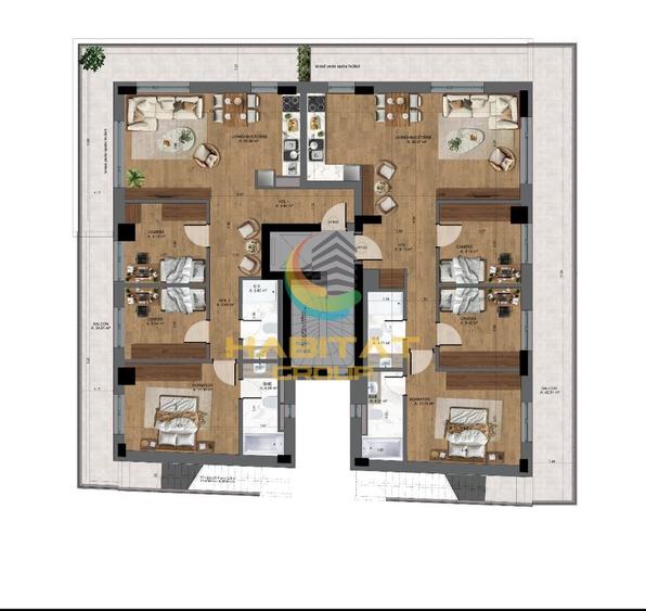 Apartament cu 4 camere decomandat în Mitropolie