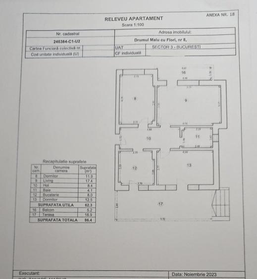 Apartament cu 3 camere decomandat, mobilat în Nicolae Grigorescu