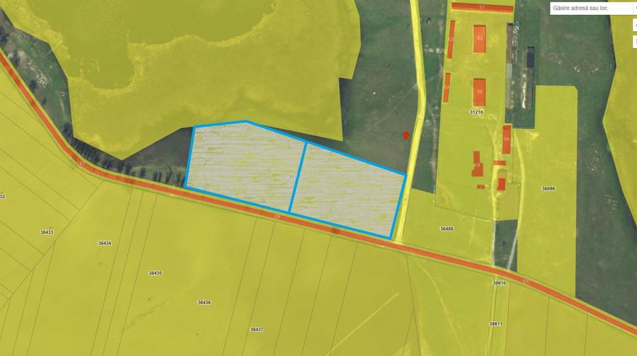 Teren Construcții extravilan de 13750 mp, în Murighiol