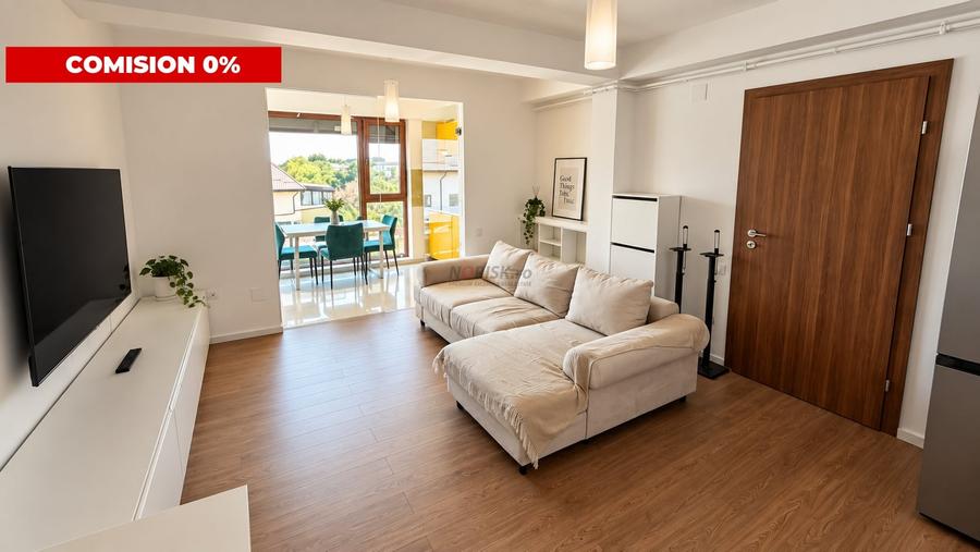 Apartament cu 2 camere semidecomandat, mobilat în Bragadiru