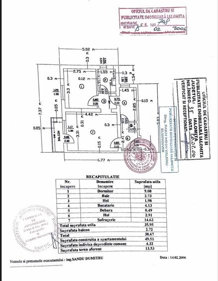 Apartament cu 2 camere decomandat în Central