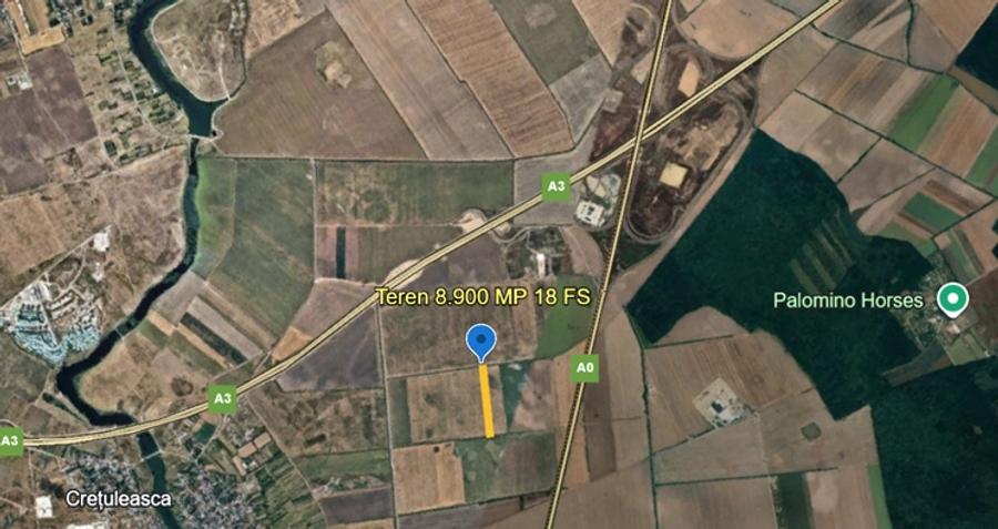 Teren agricol intravilan de 8900 mp, în Ștefăneștii de Jos