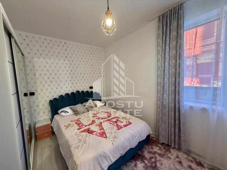 Apartament cu 2 camere semidecomandat, mobilat în Giroc