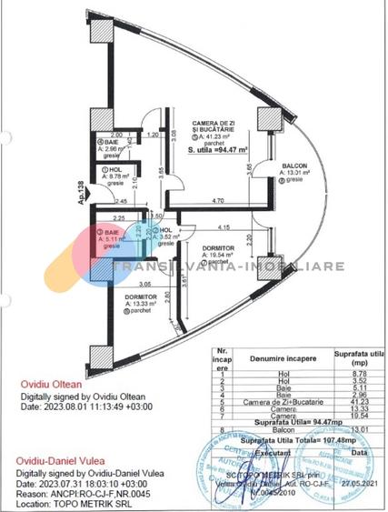 Apartament cu 23 camere semidecomandat, mobilat în Mănăștur