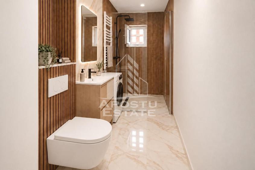 Apartament cu 2 camere nedecomandat, mobilat în Dacia