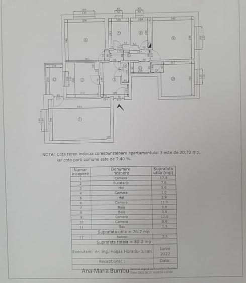 Apartament cu 4 camere decomandat în Cug