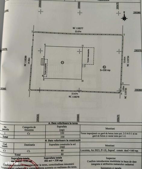 Casă cu 5 camere cu Teren 330 Mp în Central