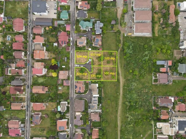 Teren Construcții intravilan de 500 mp, în Giroc