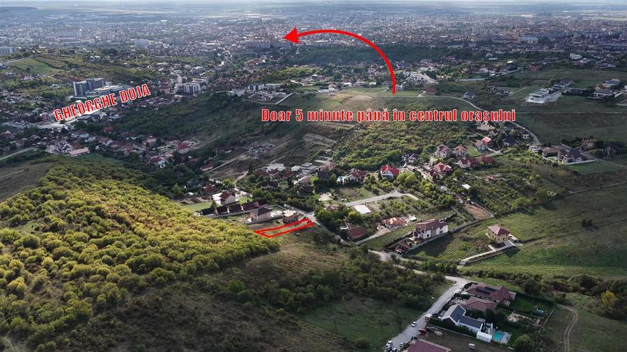 Teren Construcții intravilan de 1250 mp, în Dealuri Oradea