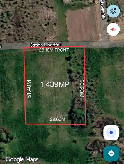 Teren de 1439 mp, în Viile Satu Mare