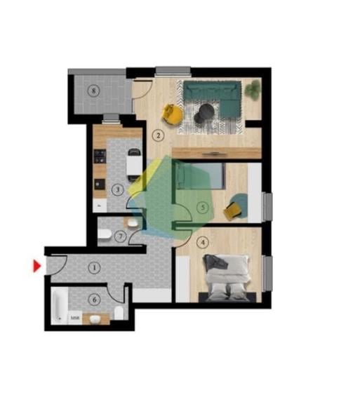 Apartament cu 3 camere decomandat, mobilat în Nord-Est